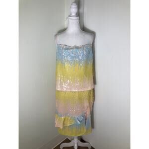 NWT Endless Rose Pastel Sequin Top and Skirt Set Sz S